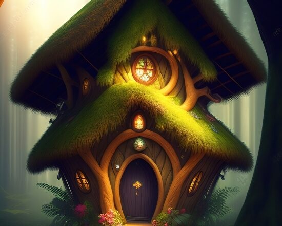 Adobe Ai Generated Art, Birdhouse, Shelter, Protective Covering, Gold, Aquarium