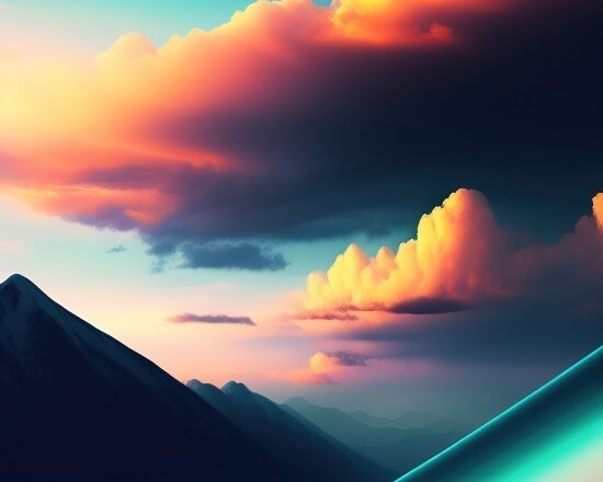 Ai Digital Art Free, Sun, Sunset, Sky, Landscape, Clouds