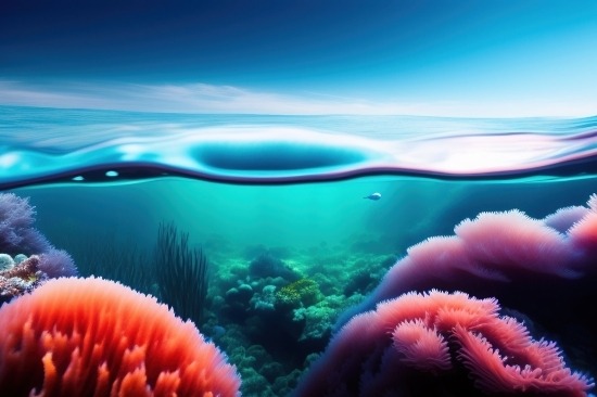 Ai Graphic Design Tool, Sea Anemone, Sea, Reef, Coral, Underwater