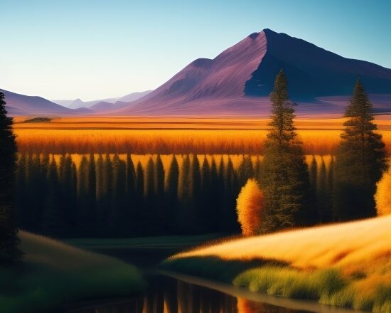 Ai Painting Generator Free Online, Lake, Reflection, Landscape, Water, Mountain