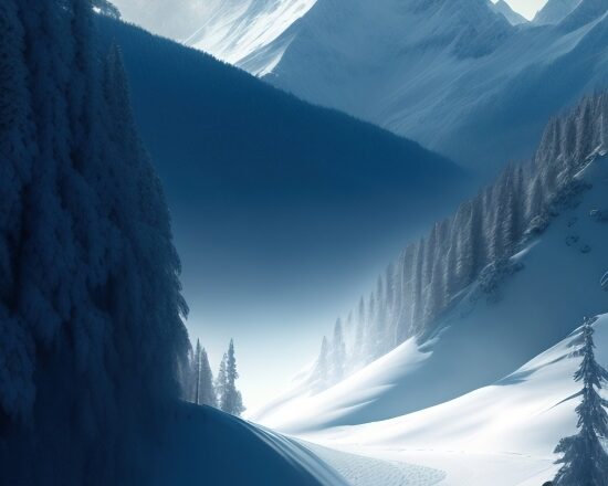 Ai That Creates Artwork, Mountain, Glacier, Snow, Mountains, Peak