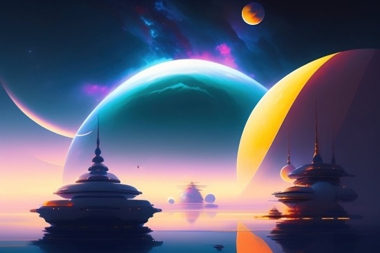 Free Ai Art Prompt, Moon, Design, Light, Art, Graphic