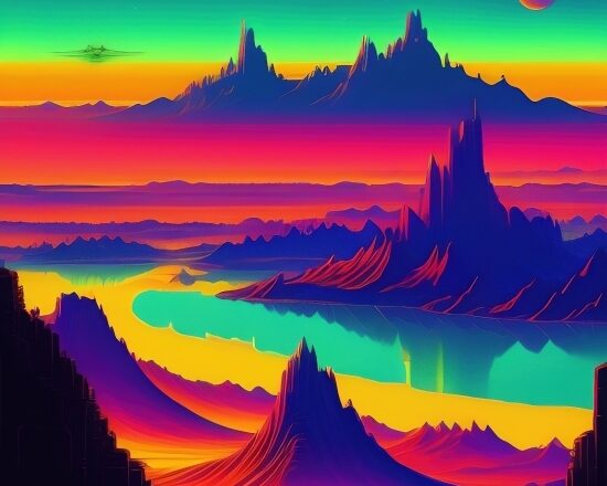 List Of Free Ai Art Generator, Sun, Sunset, Island, Landscape, Sky