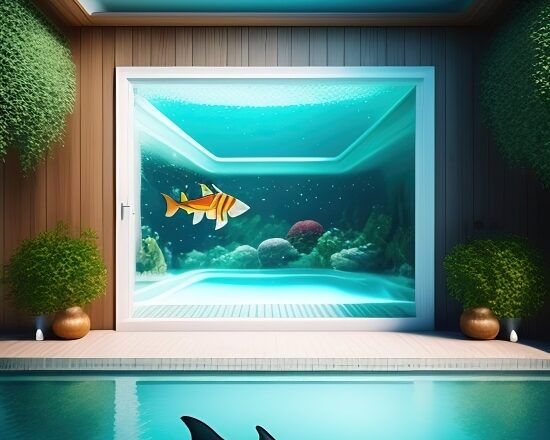 Nightcafe Creator, Aquarium, Room, Interior, Furniture, Home