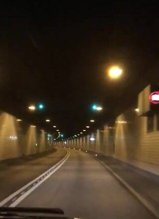 Free Old Video Footage, Expressway, Night, Road, City, Sidewalk