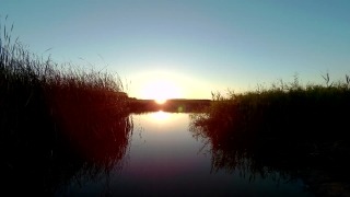 Free Stock Video And Music, Sun, Star, Celestial Body, Sky, Lake