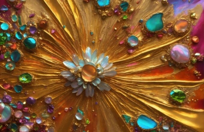 Amber, Organism, Natural Material, Gold, Art, Electric Blue