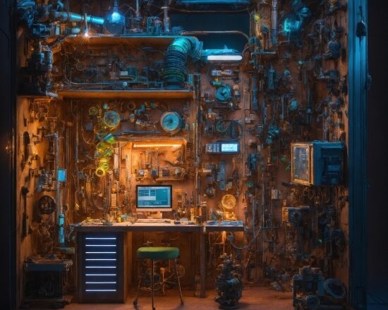 Blue, Electricity, Art, Computer Hardware, Machine, Engineering