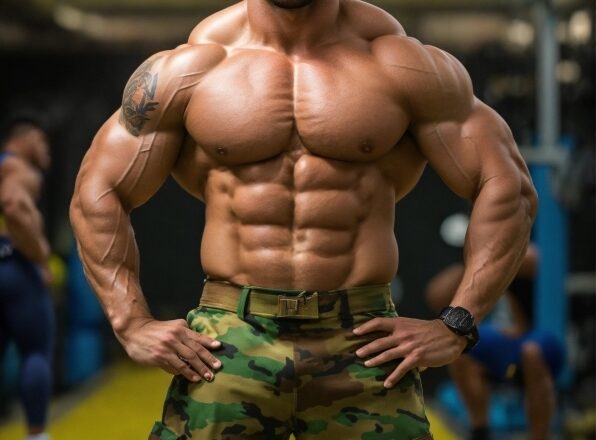 Bodybuilder, Muscle, Bodybuilding, Jaw, Cargo Pants, Thigh