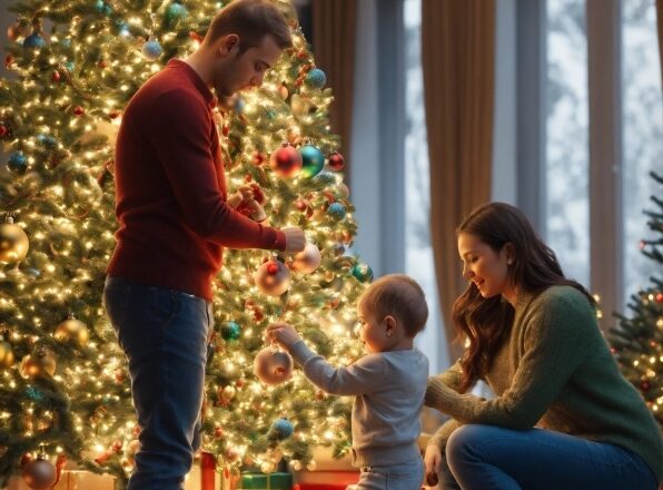 Christmas Tree, Photograph, Plant, Light, Christmas Ornament, Lighting