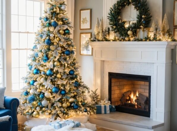 Christmas Tree, Property, Wood, Plant, Interior Design, Living Room