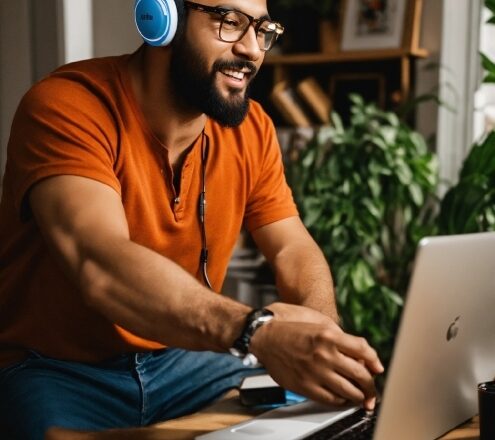 Computer, Glasses, Personal Computer, Plant, Laptop, Shoulder