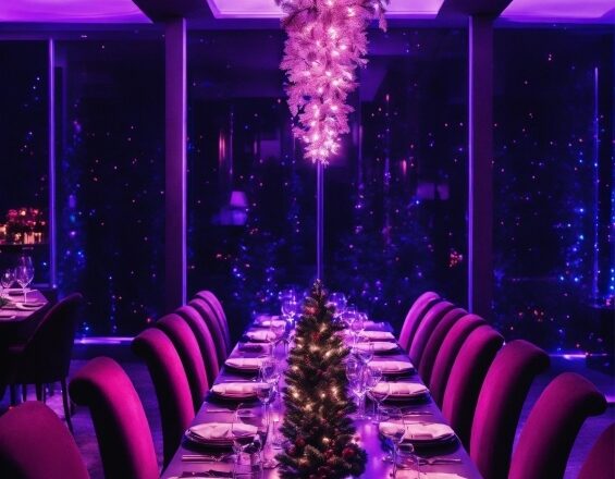 Decoration, Furniture, Purple, Building, Light, Plant