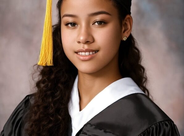 Face, Smile, Outerwear, Black, Scholar, Mortarboard