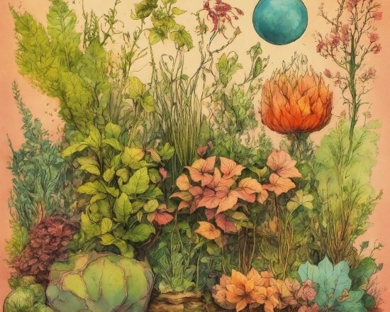 Flower, Plant, Botany, Aerostat, Painting, Art