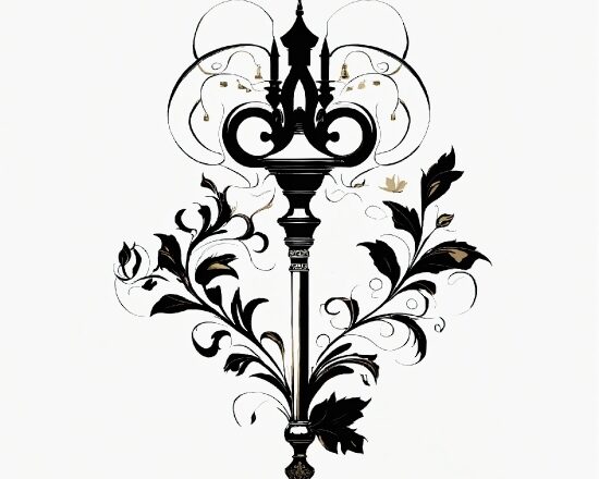 Font, Candle Holder, Symbol, Drawing, Line Art, Art