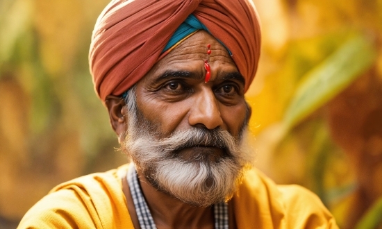 Forehead, Temple, Adaptation, Wrinkle, Turban, Facial Hair