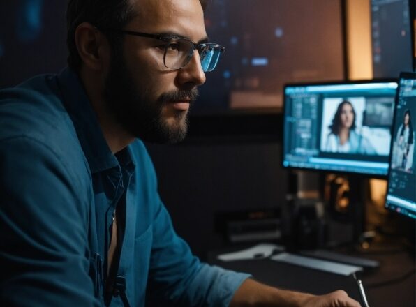 Glasses, Computer, Personal Computer, Computer Keyboard, Computer Monitor, Vision Care