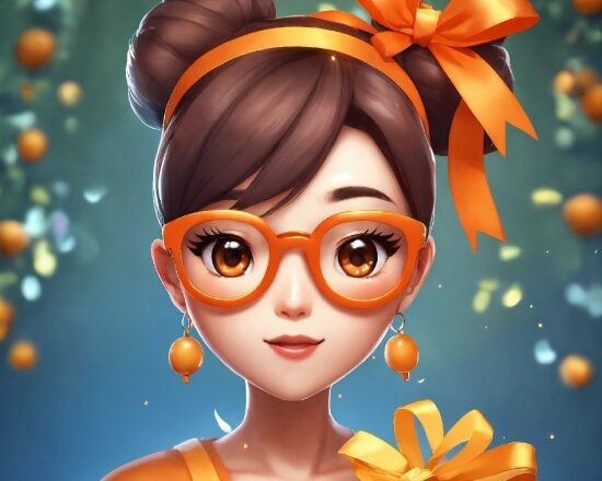 Head, Vision Care, Cartoon, Orange, Happy, Eyelash