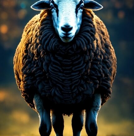 Light, Organism, Terrestrial Animal, Sheep, Sheep, Electric Blue