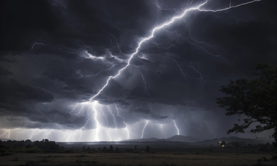 Lightning, Thunder, Sky, Atmosphere, Thunderstorm, Cloud