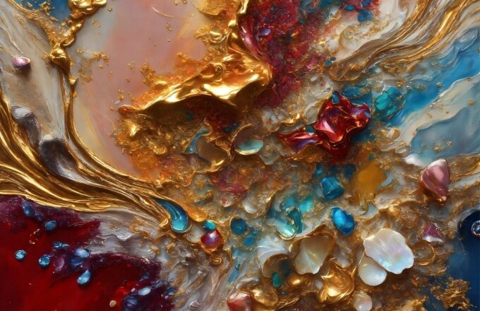 Liquid, Amber, Paint, Art, Tints And Shades, Glass