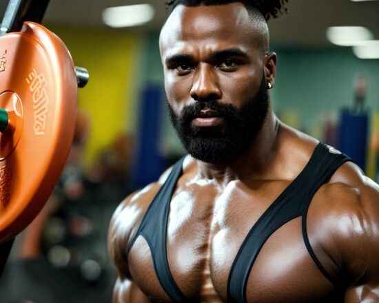 Microphone, Muscle, Organ, Neck, Beard, Bodybuilding