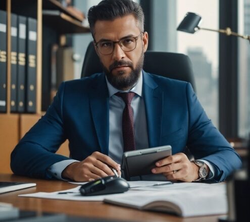 Microphone, Table, Human, Chair, Tie, Suit