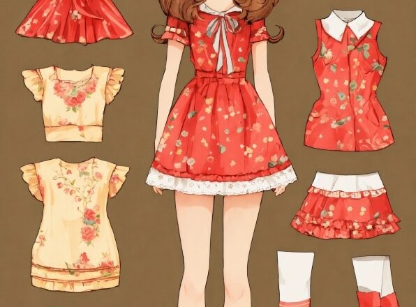 One-piece Garment, Doll, Dress, Sleeve, Toy, Waist