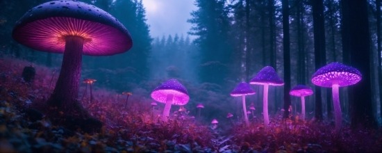 Plant, Atmosphere, Purple, Sky, Nature, Tree