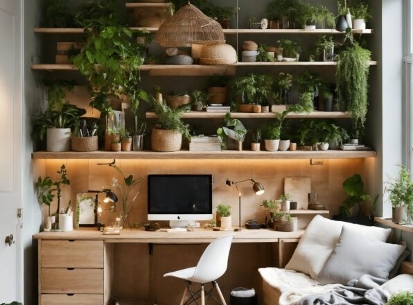 Plant, Furniture, Property, Table, Shelf, Couch