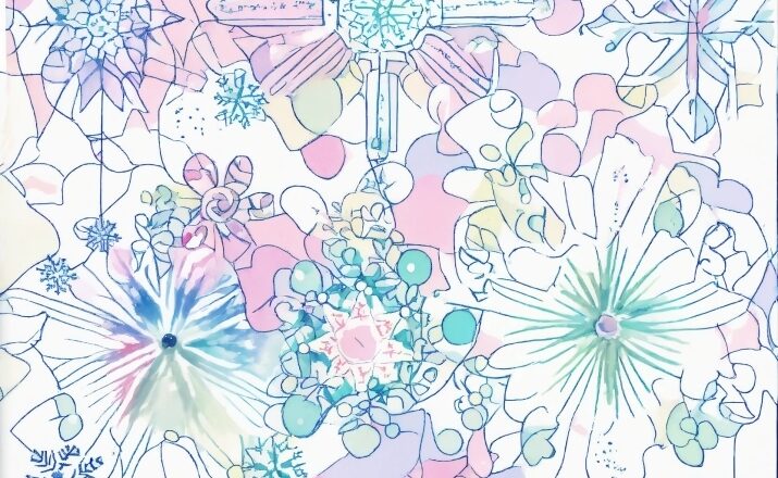 Plant, Pink, Aqua, Symmetry, Art, Pattern