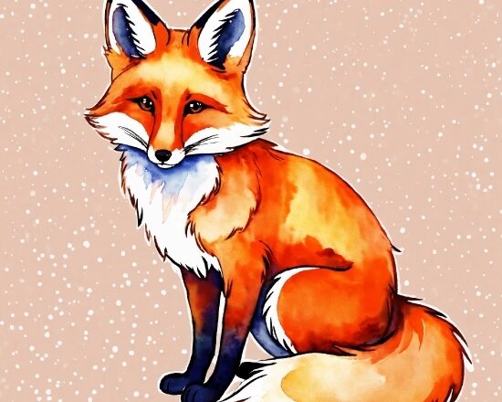 Red Fox, Fox, Carnivore, Painting, Art Paint, Fawn