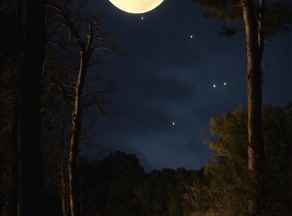 Sky, Atmosphere, Plant, Moon, Light, Nature