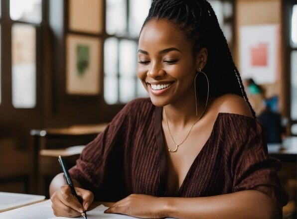 Smile, Table, Furniture, Desk, Window, Happy