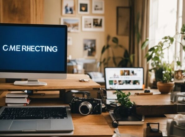 Table, Computer, Personal Computer, Plant, Building, Property