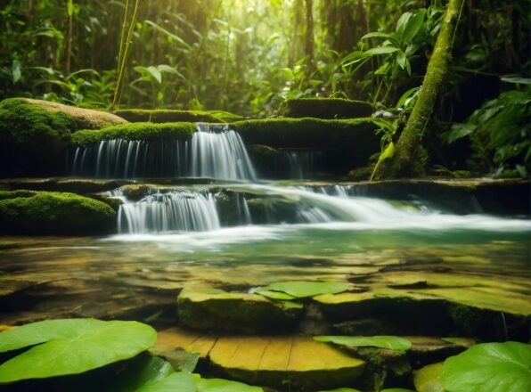 Water, Plant, Green, Leaf, Nature, Fluvial Landforms Of Streams