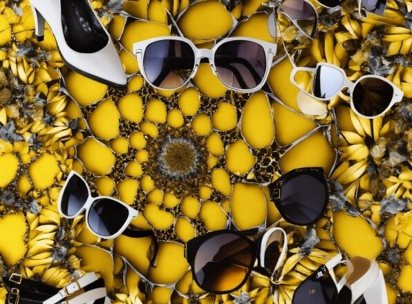 Yellow, Textile, Organism, Art, Gold, Symmetry