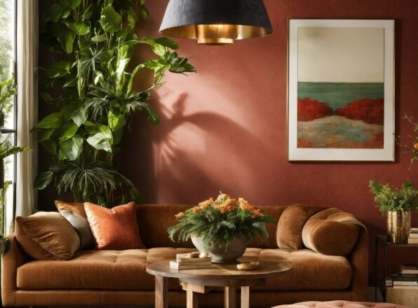 Brown, Plant, Property, Furniture, Couch, Window