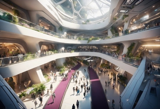 Building, Escalator, Infrastructure, Interior Design, Retail, City