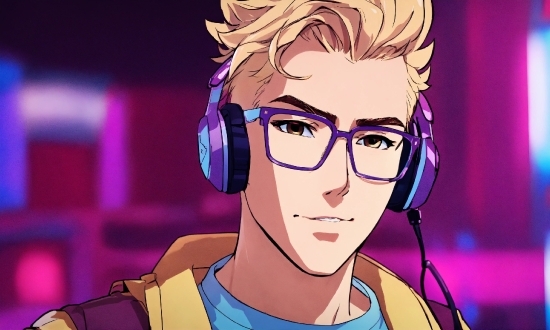 Glasses, Hairstyle, Vision Care, Eyebrow, Cartoon, Organ