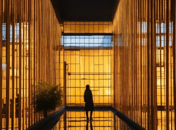 Lighting, Architecture, Line, Fixture, Symmetry, Wood