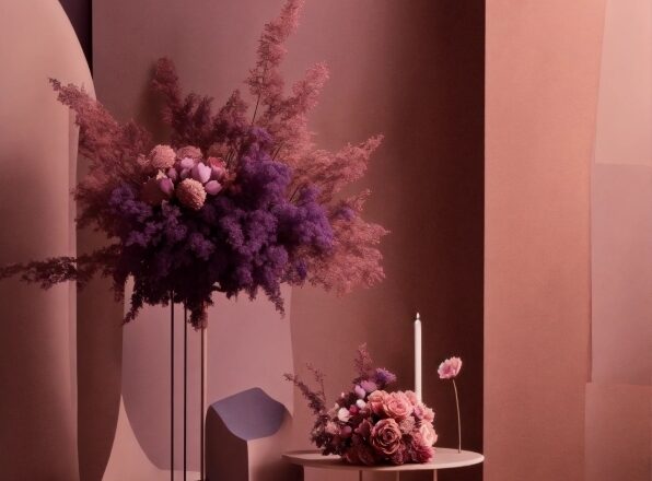 Purple, Plant, Twig, Branch, Lighting, Interior Design