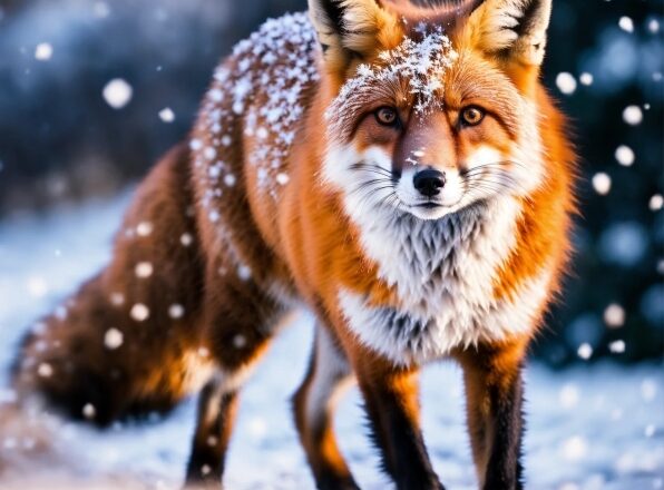 Red Fox, Fox, Canine, Snow, Winter, Fur