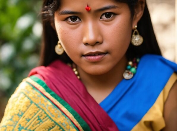 Skin, Eye, Facial Expression, Human Body, Temple, Sari