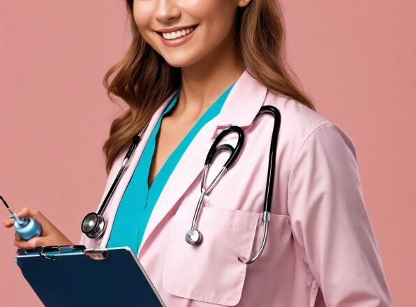 Smile, Sleeve, Collar, Microphone, Stethoscope, Electric Blue