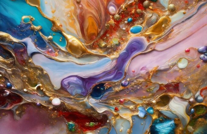 Liquid, Nature, Art Paint, Purple, Fluid, Paint