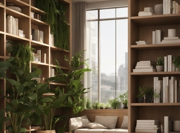 Plant, Furniture, Property, Shelf, Houseplant, Building