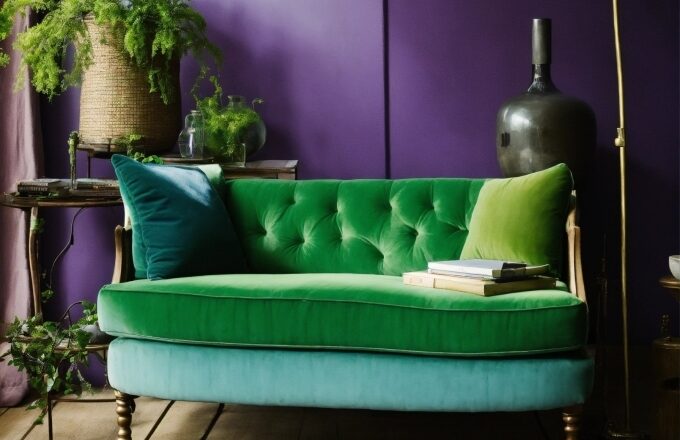 Property, Furniture, Couch, Green, Plant, Light