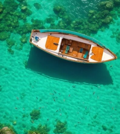 Water, Boat, Watercraft, Vehicle, Green, Azure